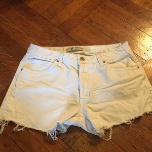 GAP boot cut white shorts